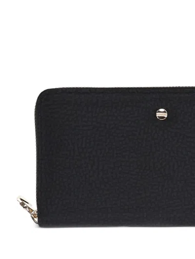 Borbonese Zip-around Wallet In Black