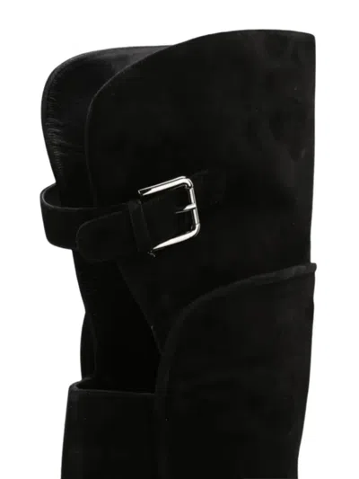 Dolce & Gabbana Over-the-knee Boots Featuring Buckle Detail In Black