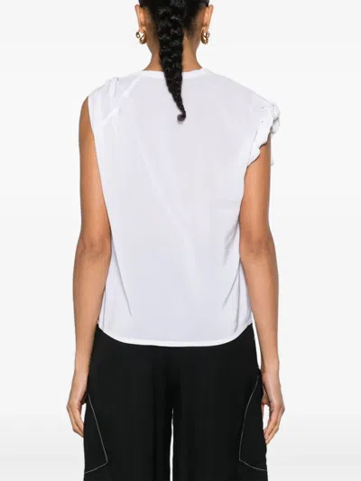 Pinko Crepe Sheer Blouse In Multi