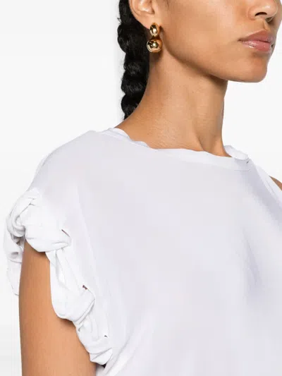 Pinko Crepe Sheer Blouse In Multi