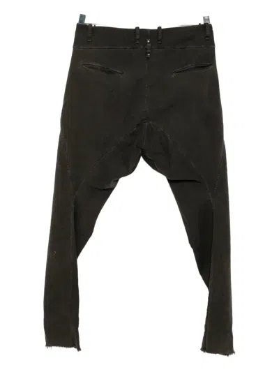 Masnada Drop-crotch Trousers In Black