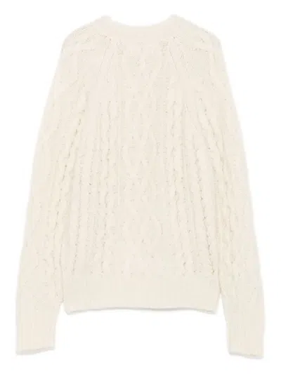 Isabel Marant Étoile Marant Etoile Cream-colored Long-sleeved Sweater In Neutral