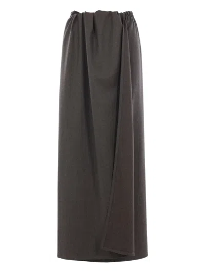 Dušan Elastic-waist Skirt In Gray