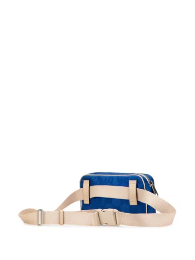 Pre-owned Gucci 2000-2015 Gg Nylon Off The Grid Belt Bag In Blue