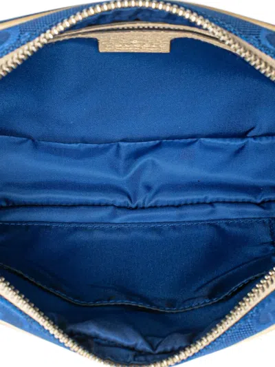 Pre-owned Gucci 2000-2015 Gg Nylon Off The Grid Belt Bag In Blue