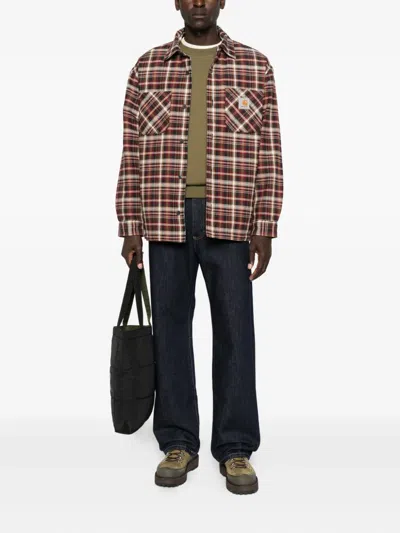 Carhartt Medium-weight Check Overshirt With Button Closure In Multi