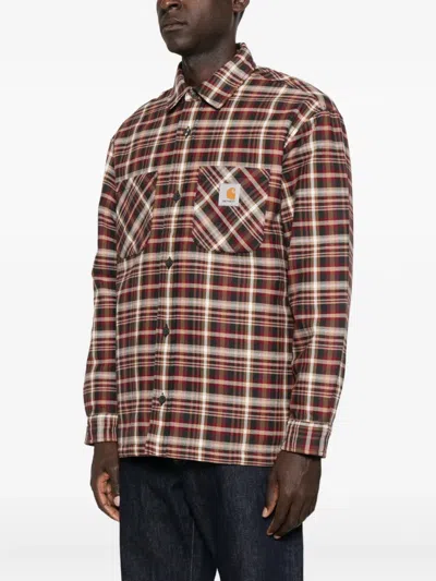 Carhartt Medium-weight Check Overshirt With Button Closure In Multi