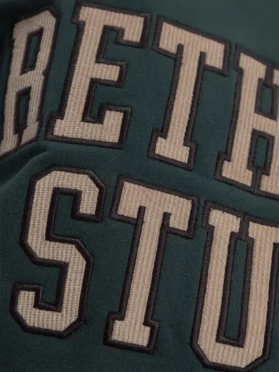 Rethinkit Studios Embroidered-logo Sweatshirt In Green