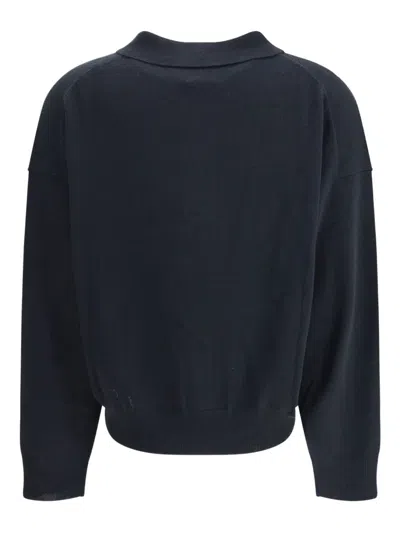 Allude Button-fastening Polo Top In Blue