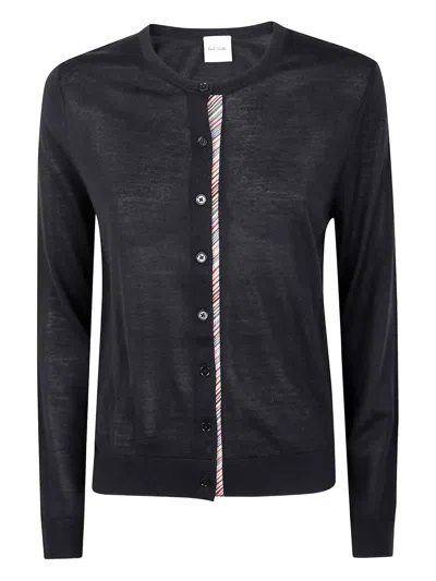 Paul Smith Womens Knitted Cardi Button In Black