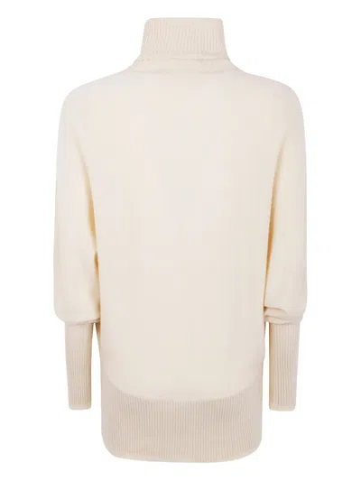 By Malene Birger Turtleneck Wool Sweater In Neutral