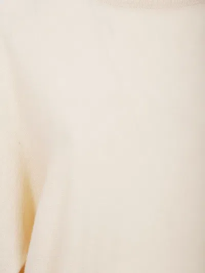 By Malene Birger Turtleneck Wool Sweater In Neutral