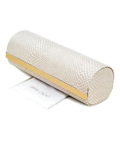 Jimmy Choo Steff Glitter-effect Sunglasses In Green