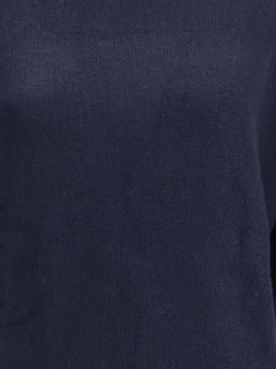 Allude Turtleneck Cashmere Sweater In Blue