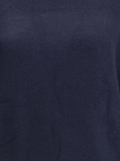 Allude Turtleneck Cashmere Sweater In Blue