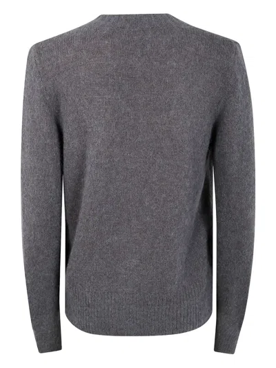 Base Alpaca V-neck Cardigan In Gray