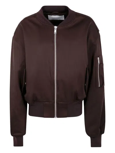 Entire Studios Zip-fastening Bomber Jacket In Brown