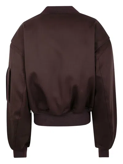 Entire Studios Zip-fastening Bomber Jacket In Brown