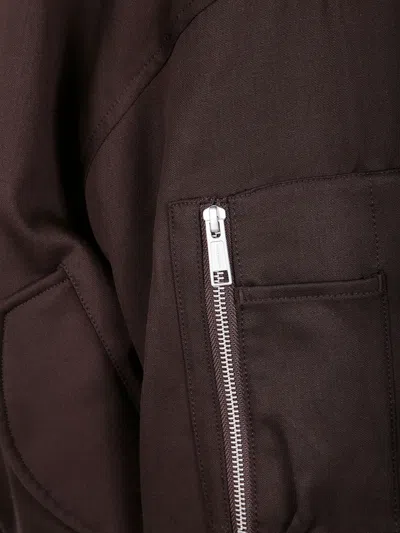 Entire Studios Zip-fastening Bomber Jacket In Brown