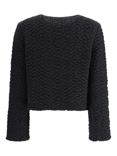 Fabiana Filippi Knitted Jacket In Black