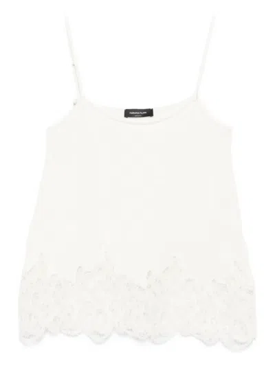 Fabiana Filippi Lace-trimmed Top In White