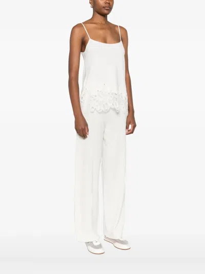 Fabiana Filippi Lace-trimmed Top In White