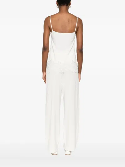 Fabiana Filippi Lace-trimmed Top In White