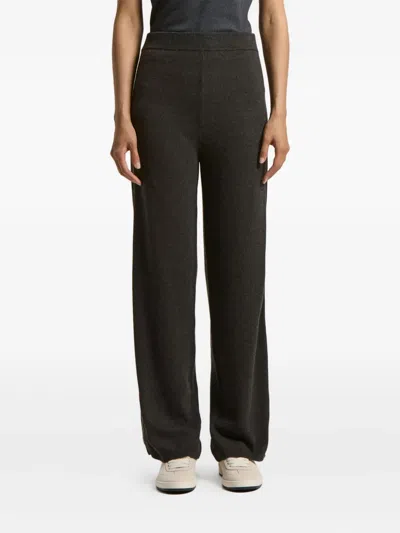 Peserico Stripe-detail Trousers In Black