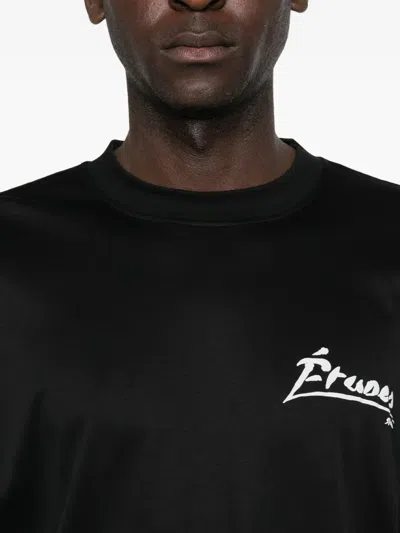 Etudes Studio Double-sleeves Cotton T-shirt In Black