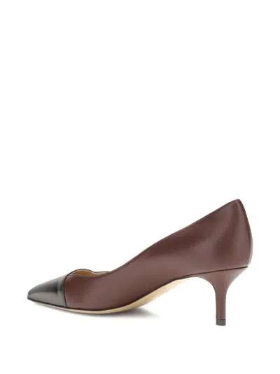 Francesco Russo Two-tone Pumps In Brown