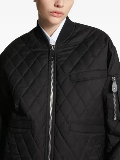 Dsquared2 Quilted Bomber Jacket In Black