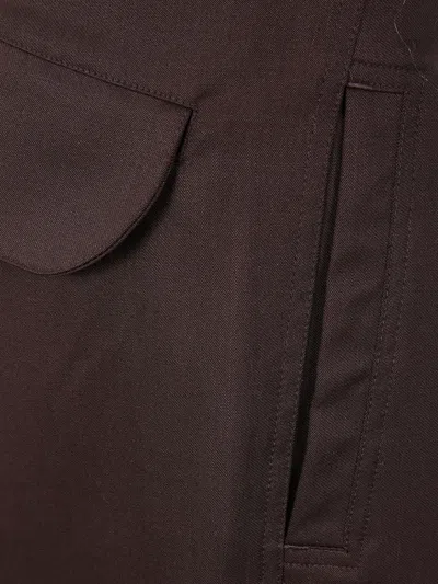 Entire Studios Flap-pocket Wool Trousers In Brown