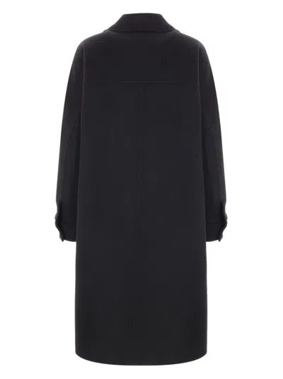 Max Mara Baruffa Coat In Black
