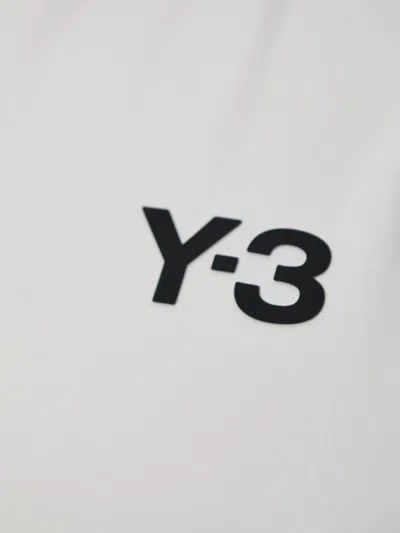 Y-3 Zip-front Logo Top In White