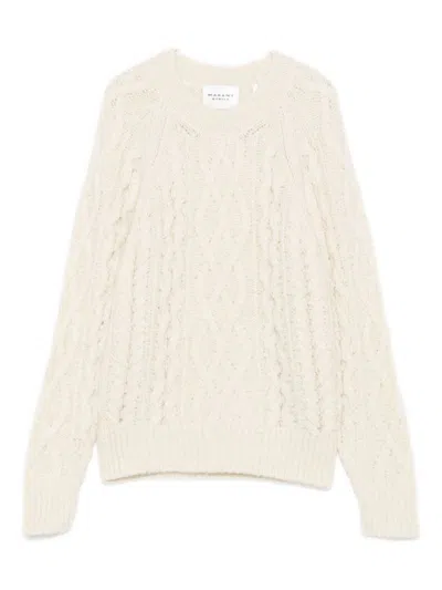 Isabel Marant Étoile Marant Etoile Cream-colored Long-sleeved Sweater In Neutral