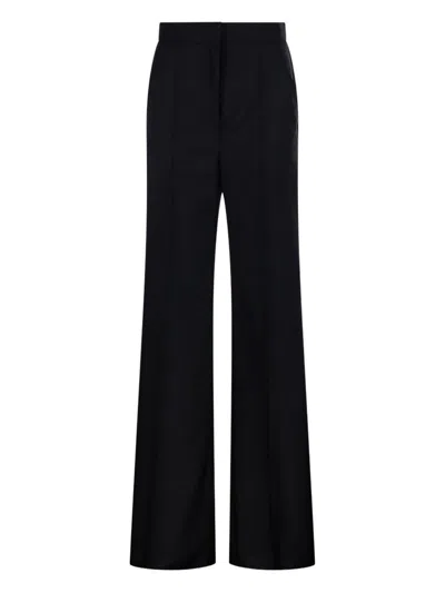 Max Mara Fernet Wide-leg Wool Pants In Black