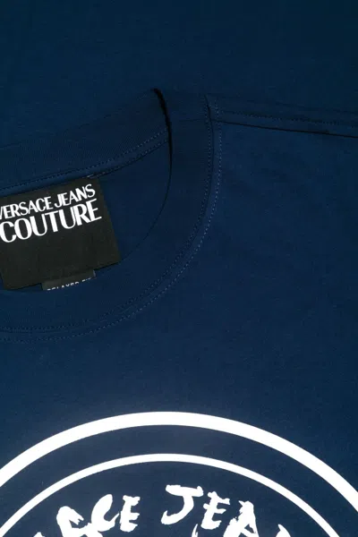Versace Jeans Logo-print T-shirt In Blue