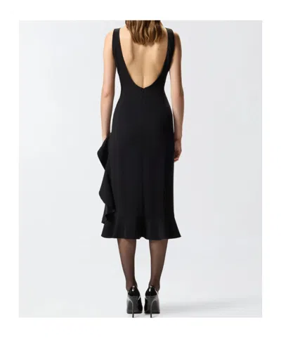 Pinko Ruffled Midi Skirt In Black