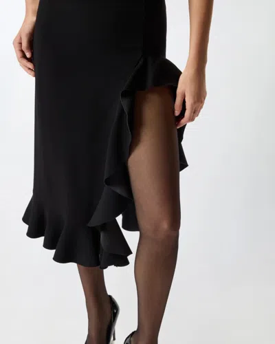 Pinko Ruffled Midi Skirt In Black