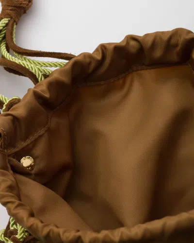 Prada Dual Texture Mesh Shoulder Bag