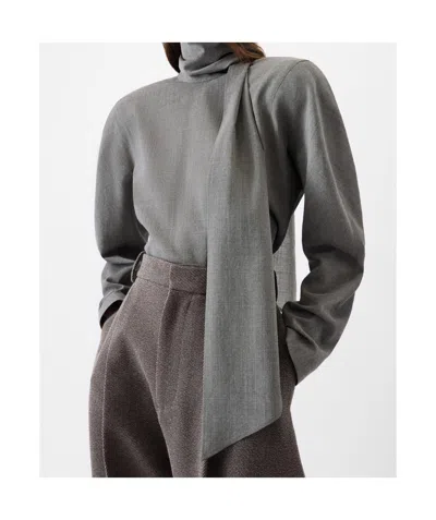 Jacquemus The Chale Blouse In Gray