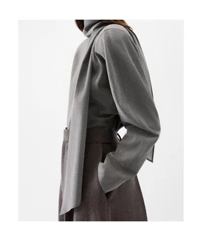 Jacquemus The Chale Blouse In Gray