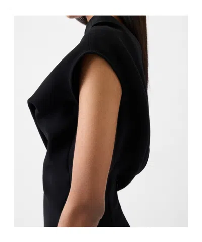 Jacquemus One Shoulder Mini Dress With Asymmetric Neckline In Black