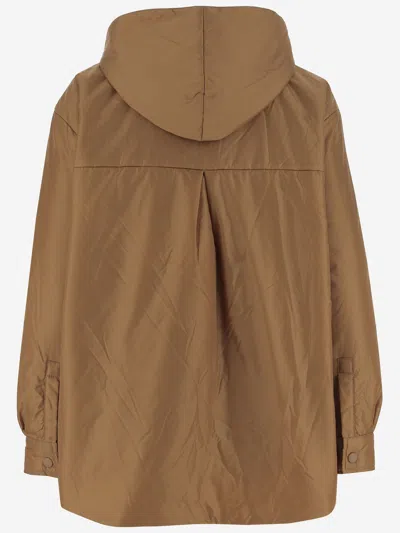 Aspesi Beth Nylon Jacket In Brown