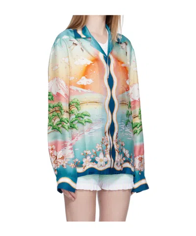 Casablanca Tennis Club Shirt In White