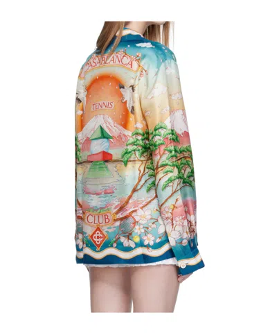 Casablanca Tennis Club Shirt In White