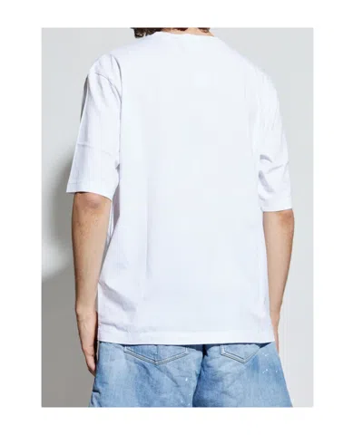 Dsquared2 Oversized Graphic Print Crew Neck T-shirt In White