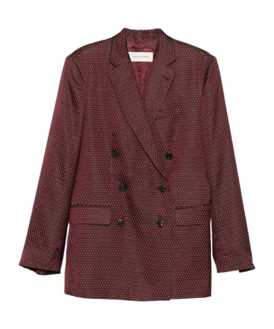 Dries Van Noten Bafya 2350 W.w. Jacket With Pockets In Red