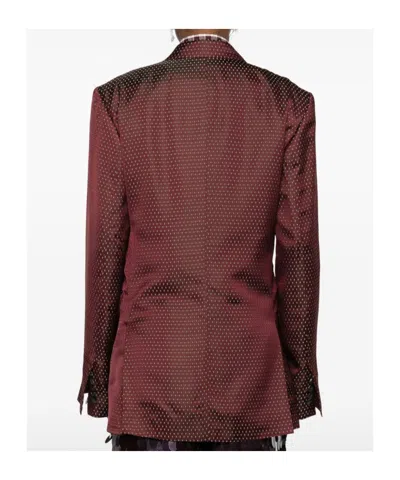 Dries Van Noten Bafya 2350 W.w. Jacket With Pockets In Red