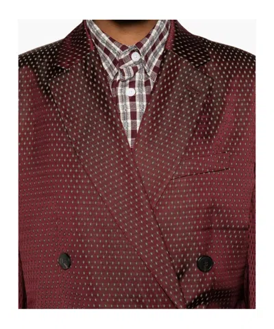 Dries Van Noten Bafya 2350 W.w. Jacket With Pockets In Red